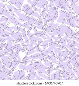Terrazzo striped seamless pattern. Vector creative hand Drawn texture. Abstract background with chaotic stains. Collage design. Modern abstract decoration poster, fabric, cover, card design. 