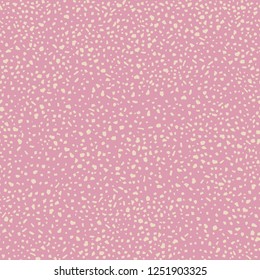 Terrazzo style pattern on pink background with yellow fragments/abstract geometrical seamless pattern EPS10 vector illustration