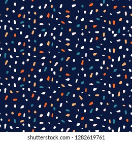 Terrazzo texture seamless vector pattern