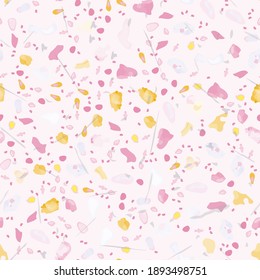 Terrazzo Texture Vector. Flooring Seamless Pattern