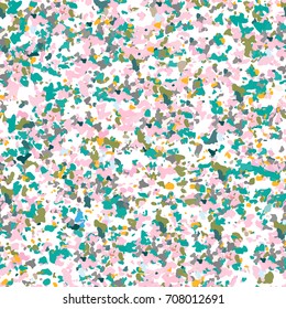 Terrazzo texturado de superficie moderno patrón abstracto. El vector se repite en colores variados.