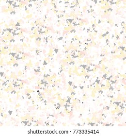 Terrazzo textured surface modern abstract pattern. Vector seamless repeat in soft pastel colors with abstract camouflage shapes.