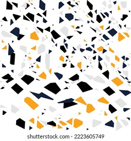 terrazzo tile pattern diverse colorful styles with abstract mosaic stone shapes. Modern terrazo minimalist art background set ideal for print, fashion or trendy design project.