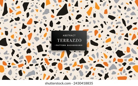 Fondo de patrón de azulejos de terrazo para diseño de suelo y pared, concepto de vector
