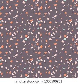 Terrazzo vector seamless pattern