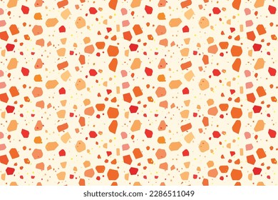 Terrazzo vector seamless pattern. Abstract background for decoration, interior, packaging, and backdrop.