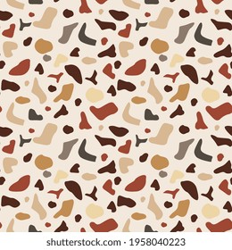 Terrazzo vector seamless pattern color. Composed of natural stone, granite, quartz, marble, glass and concrete