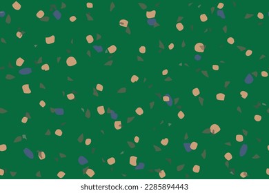 Terrazzo Venetian Abstract Texture. Vector Seamless Classic Design. Terrazzo Stone Modern Texture. Gray Mosaic Stone Background. Marble Home Italian Pattern. Floor Wrapping Irregular Print. Glass Art
