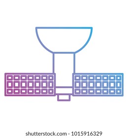 terrestrial satellite antenna icon vector illustration design