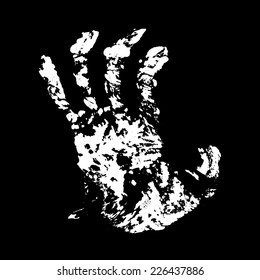 Terrible Hand Trace for your design. EPS10 vector.