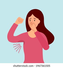 Girl Smell Armpit Stock Illustrations, Images & Vectors | Shutterstock