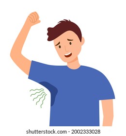 Terrible Smell Armpit Concept Vector Illustration Stock Vector Royalty   Terrible Smell Armpit Concept Vector 260nw 2002333028 