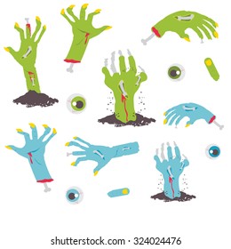 terrible zombie hands, dirty hands 
