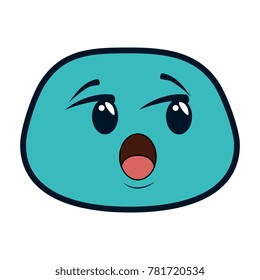 terrified face emoji character
