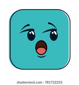 terrified face emoji character