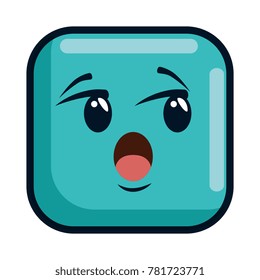 terrified face emoji character