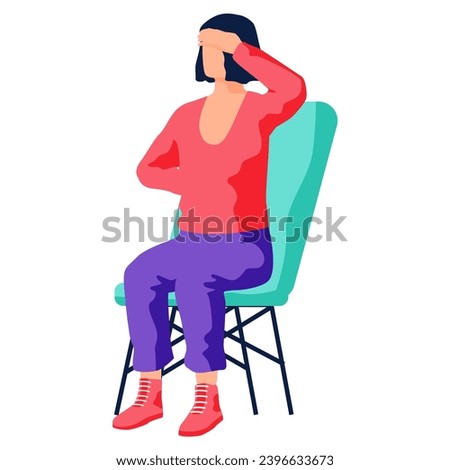Terrified female holding hands on head surprised amazed by bad negative accident. Shock and fear. Shocked woman feel stunned frightened by unbelievable news or message. Headache, emotions under stress
