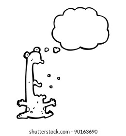 terrified frog cartoon