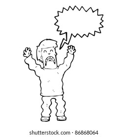 Schrei-Cartoon