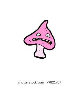 terrified mushroom cartoon
