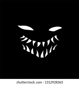 terrifying face illustration