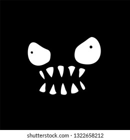terrifying face illustration