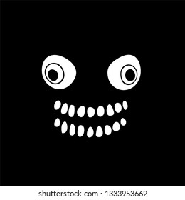 terrifying face illustration