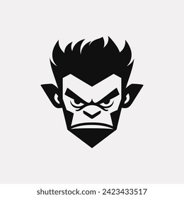 Terrifying troll icon - Simple Vector Illustration