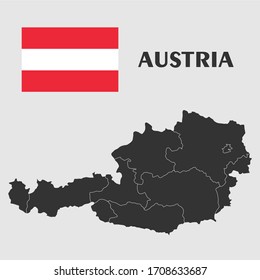 The territory of Austria. Flag