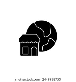 territory concept line icon. Simple element illustration. territory concept outline symbol design.