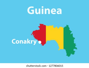 territory and flag of Guinea