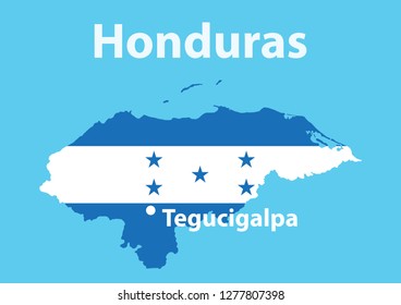 territory and flag of Honduras