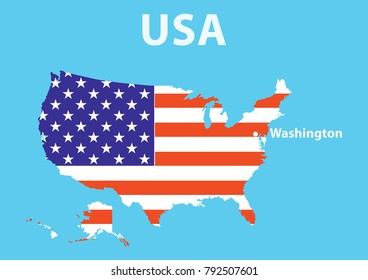 Territory and USA flag
