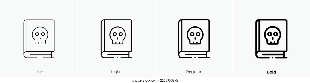 terror icon. Linear style sign isolated on white background. Vector illustration.