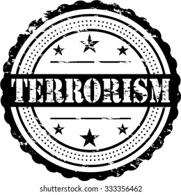 Terrorism / Grunge Badge