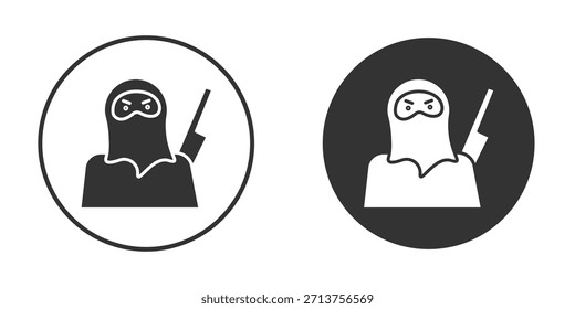 Ícone de terrorismo assina pack. Símbolos vetoriais para designs de gráficos