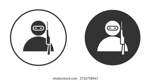 Símbolos simples del Clipart de la forma del icono del terrorismo