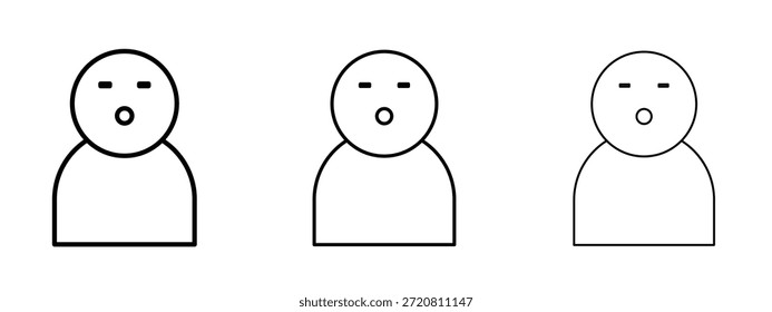 Símbolo delgado de la línea del icono del terrorismo en el fondo blanco, Ilustración vectorial editable del movimiento