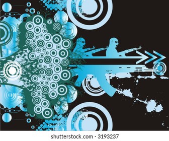 Terrorism related halftone background. Check my portfolio for more of this series as well as thousands of other great vector items.
