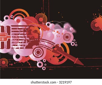 Terrorism related halftone background. Check my portfolio for more of this series as well as thousands of other great vector items.