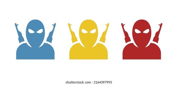 Terrorism Stop Icon, Counter-terrorism Concept, Vector Illustration