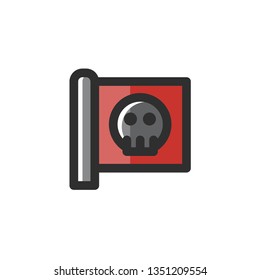 Terrorist Flag Icon , Terrorism symbol