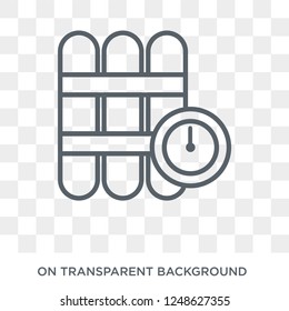 Terrorist icon. Terrorist design concept from Army collection. Simple element vector illustration on transparent background.