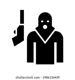 terrorist icon or logo isolated sign symbol vector illustration - high quality black style vector icons
