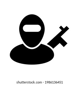 terrorist icon or logo isolated sign symbol vector illustration - high quality black style vector icons
