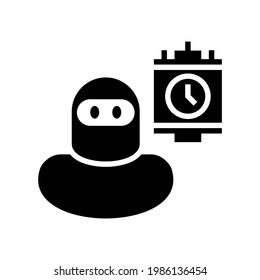 terrorist icon or logo isolated sign symbol vector illustration - high quality black style vector icons

