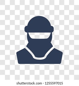 Terrorist icon. Trendy Terrorist logo concept on transparent background from army and war collection