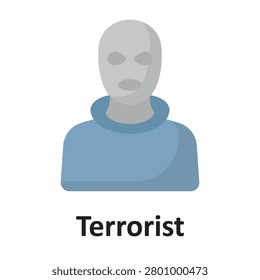 Terrorist Vector Icon which can easily modify or edit

