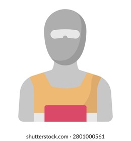 Terrorist Vector Icon which can easily modify or edit


