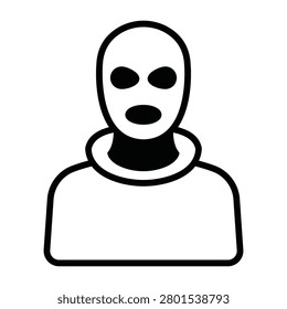 Terrorist Vector Icon which can easily modify or edit

